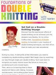 #will it be a scarf? Craftsy Discover The Fun Challenge Of Double Knitting Milled