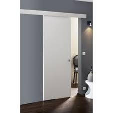 Porte Coulissante Isoplane Prepeinte Pleine 204 X 93 Cm Leroy Merlin Porte Coulissante Porte Galandage Fenetre Coulissante