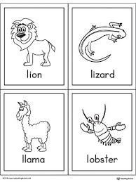 Already have a wordpress.com account? Letter L Words And Pictures Printable Cards Lion Lizard Llama Lobster Myteachingstation Com