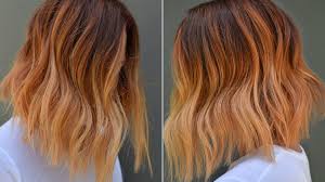 See how this pretty, romantic hue can upgrade your style for seasons to come. Ginger Peach Is Fall S Prettiest Ombre Hair Color Trend Allure
