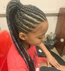 Bng kid's classic braiding hair 14 inch 100% kanekalon jumbo synthetic bulk braiding hair extensions for goddess, box braids, twists, faux locs, crochet braids 4 pack (color #1) 3.3 out of 5 stars. Ponytail Hairstyles For Black Hair Kids Novocom Top