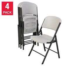 Which products in metal patio chairs are exclusive to the home depot? Lifetime Folding Chairs White Or Beige 4 Pack Costco