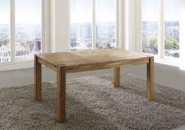 Massivholz tisch aus sheeshamholz maße: Sale Esstisch Wildeiche Geolt 160 X 90 Cm Massivholz Tino