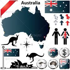 Australia Map And Elements Australia Map Australian Maps Australia