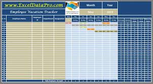 Staff leave form format is this leave application form contains 4 sections of approvals/disapproval of leave application from section heads for keeping records for salary purposes. Download Employee Vacation Tracker Excel Template Exceldatapro