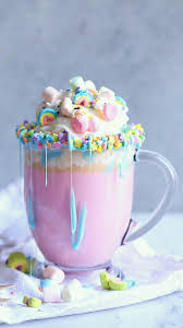 Pin By Jamila Na On Summer Unicorn Hot Chocolate Unicorn Desserts Cute Desserts