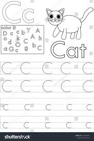 Print these letter tracing sheets for letter practice in kindergarten and preschool and to help kids learn to write. Letter C Worksheet Kindergartenalphabet Tracing Sheet Stock Vector Royalty Free 1737085007 Shutterstock