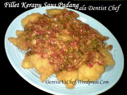 Tampilan menu gurame saus padang ala kampoeng bamboe. Resep Ikan Saus Padang Ala Dentist Chef Dentist Chef
