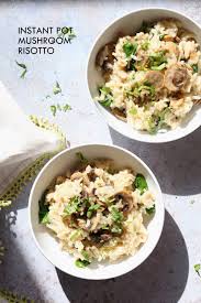 vegan instant pot mushroom risotto