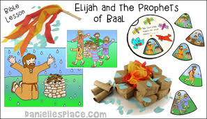 Story of elijah coloring page. Elijah And The Prophets Of Baal Bible Lesson And Crafts For Sunday School