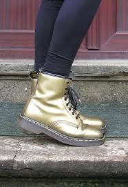 Gold Doc Martens Boots Cool Boots Doc Boots