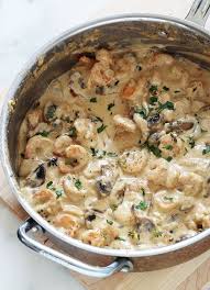 Crevettes Sauce A La Creme Fromage Champignons Recette Recettes De Cuisine Cuisine Culinaire Cuisine