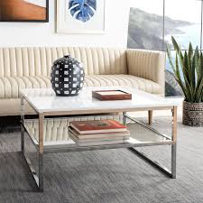 Aliza Floor Shelf Coffee Table With Storage Square Coffee Tables Living Room Coffee Table Coffee Table White