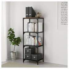 Ikea kvittera etagere 3 fach klarglas edelstahl die teller ikea garnera etagere 2 fach weiß auf der etagere lassen sich gebäck käse obst usw. Fjallbo Shelf Unit Black 19 5 8x53 1 2 Ikea Ikea Shelf Unit Shelves
