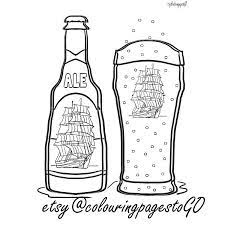 Alcohol coloring pages coloring pages. Pin On Adult Colouring And Emp Designs