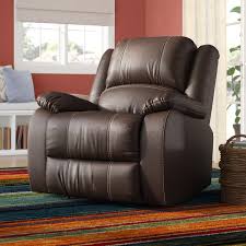 It features clean, modern lines, so it's ideal for smaller spaces and contemporary decor. Real Leather Rocker Recliner Wayfair