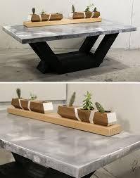 Make sure and grab the plans for the diy pedestal base! Home Dzine Home Diy Concrete Table With Marble Effect