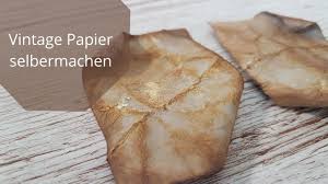 Anfangs hatte ich die sache mit dem selbstgemachten freezer paper ja für eine legende gehalten. Vintage Papier Selbermachen Faux Vintage Paper Youtube