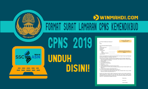 Download Format Surat Lamaran Cpns Kemendikbud 2019 Cpns 2021 Daya Tampung Snmptn Sbmptn Umptkin