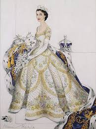 Queen Elizabeth S Wedding And Coronation Dresses Display Queen Elizabeth Wedding Queen Outfit Coronation Robes