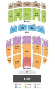 End Stage Zone Seating Chart Interactive Seating Chart