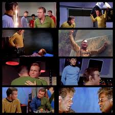 Image result for captain kirk throws finger
