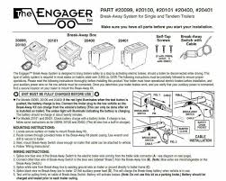 Break Away Unit Battery Trailer Hopkins Breakaway Kit Switch System Electrical Ebay