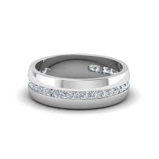 Diamonds are hand picked for the perfect shine and brightness that you expect from your ring. Mens Diamond Channel Wedding Band In 14k White Gold Fascinating Diamonds