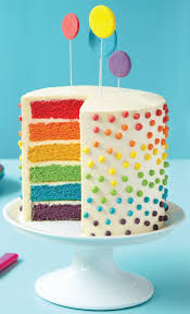 How To Make This Deceptively Easy Rainbow Layer Cake Rainbow Layer Cakes Toddler Birthday Cakes 8th Birthday Cake