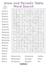 printable periodic table word search cool2bkids