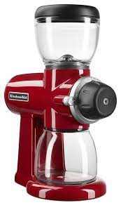 Food grinder attachment for kitchenaid stand mixers including sausage stuffer. Kitchenaid Burr Coffee Grinder In Empire Red Kitchen Aid Burr Coffee Grinder Coffee Grinder
