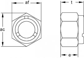 Metric Nyloc Nuts Hex Nuts