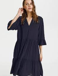 Saint tropez zomerjurk pink / rood saint tropez. Saint Tropez Edasz Solid Dress Midi Kleider Boozt Com