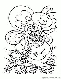 Ausmalbilder Fruhling Bild Dieser Schmetterling Liebt Blumen