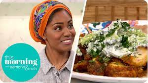 Nadiya Hussain S Healthy Chicken Shawarma This Morning Youtube Nadiya Hussain Recipes Chicken Shawarma Healthy Chicken
