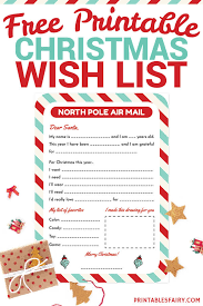 Kids Christmas List 2021 Template Printable Christmas Wish List Template The Printables Fairy