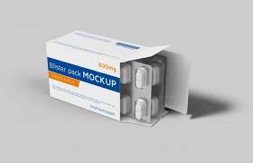 Health Product Packaging Mockups Box Mockup Blister Pack Mockup