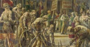 End Of The 14th Street Crosstown Line 1936 By Reginald Marsh Painted During An Era Of Labor Unrest In Union Square E Thirty Years War Painting Artist