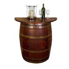 Personalized Refinished Whiskey Barrel Table Set Irish Pub Table Set Adds A Charming Additional Seating Area To Y Wine Barrel Table Wine Barrel Bar Barrel Bar