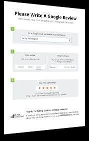 Check spelling or type a new query. Free Google Review Handout Template On Top Marketing Ltd