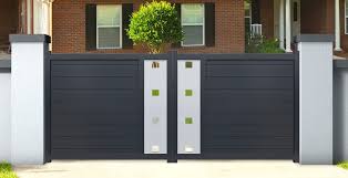 Portail Aluminium Battant L 3m X H 1 6m Neovision Gris Portail Aluminium Portail Aluminium Battant Portail