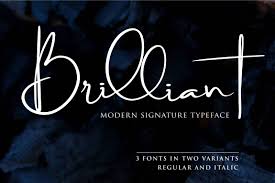 Vintage fonts are populare as always. Brilliant Signature Typeface Free Fonts Script Handwritten Pixelify Net