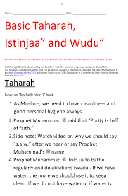 Second, any animal that the prophet, may allah's peace and blessings be upon him, commanded to kill is haram to eat, such as the snake, the crow and the mouse. Basic Taharah Istinja And Wudu Handout Islamic Worksheets For Children