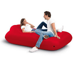 Intex 68575vm inflatable indoor corner couch sectional with cupholders, gray. Inflatable Nylon Garden Sofa Lamzac Xxxl By Fatboy