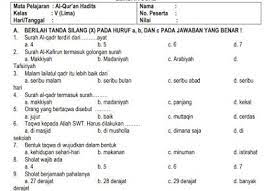 Contoh soal dan kunci jawaban pat/ukk qur'an hadits kelas xi (11) semester genap kurikulum 2013 tahun 2020. Soal Pat Ukk Kelas 5 Al Quran Hadits Tahun 2020 File Pembelajaran Kurikulum2013
