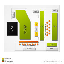 The Fillmore Charlotte Seat Map Best Seat 2018