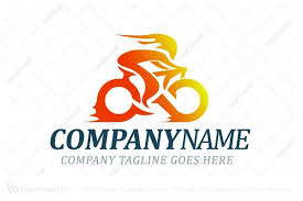 Fast Orange Bicycle Logo Bike Logos Design Modern Logo Design Logo Design