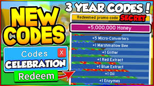 Bee swarm simulator codes are gifts given out by the game's developer. Bee Swarm Simulator 3 Year 5 Million Honey Codes All New Bee Swarm Simulator Codes Youtube