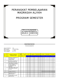 Materi kurtilas x dalam rpp quran hadits kurikulum 2013 revisi 2016. Promes Qh Ma Kelas X 1 2