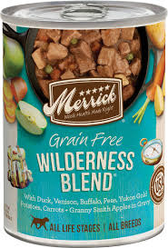 The company manufactured both dry and canned food for dogs and cats. Merrick Grain Free Wilderness Blend Canned Dog Food Doggie Style Pets